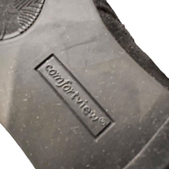 Comfortview Women's The Bexley Bootie Black Faux Suede Size 8WW Zip Up BOHO NWOT - Picture 8 of 13